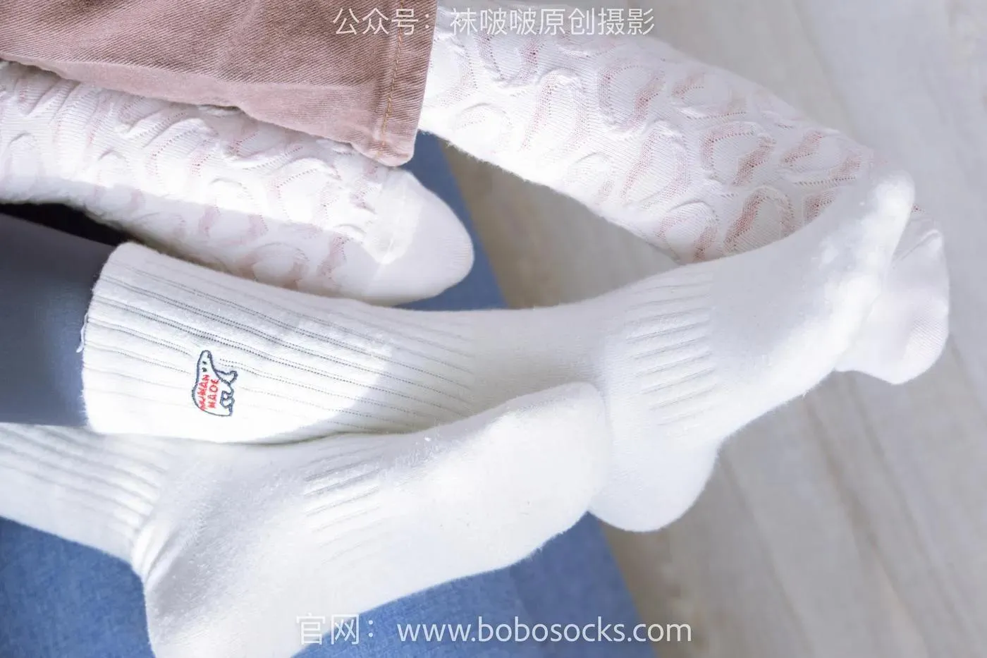 [BoBoSocks袜啵啵]NO.166 小甜豆稚予-板鞋、运动鞋、高跟鞋、白棉袜、蓝丝 [142P]插图9